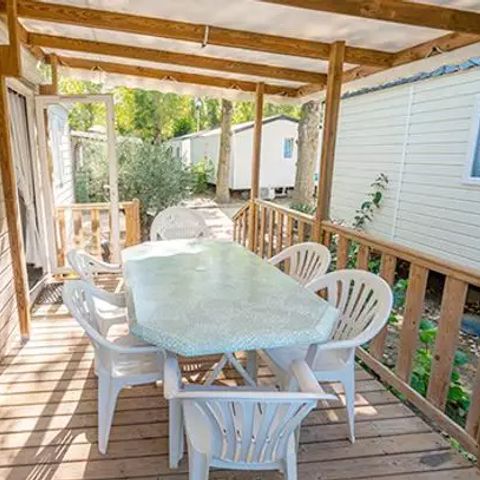 BUNGALOW 4 personnes - Classic | 2 Ch. | 4 Pers. | Terrasse surélevée | Clim. par Homair