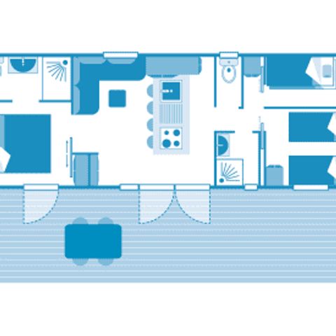 BUNGALOW 6 personnes - Cottage 6p 3ch Premium