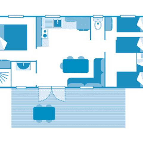 BUNGALOW 6 personnes - Cottage 6p 3ch ****