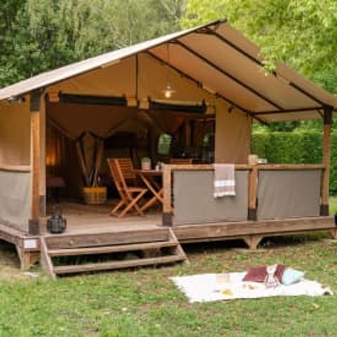 TENTE TOILE ET BOIS 5 personnes - Milandes 5p 2ch **