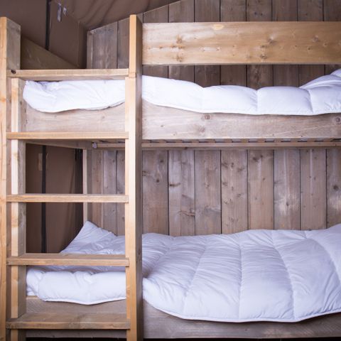 Tente en toile et en bois 6 personnes - Luxe