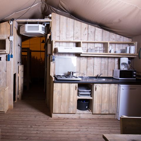 Tente en toile et en bois 6 personnes - Luxe
