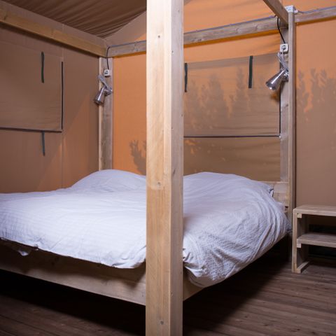 Tente en toile et en bois 6 personnes - Luxe