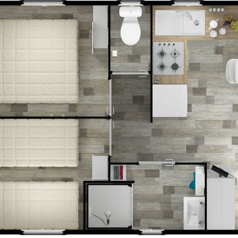 BUNGALOW 8 personnes - NIRVANA - 4 chambres