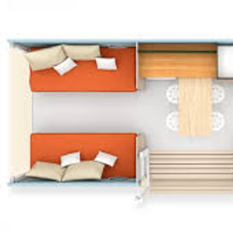 BUNGALOW TOILÉ 4 personnes - COCO SWEET, (sans sanitaires)