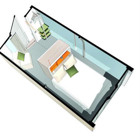 BUNGALOW TOILÉ 2 personnes - COCO SWEET, sans sanitaire