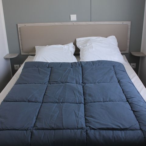 BUNGALOW 8 personnes - Mobil home Eva 40 - 4 chambres 1 sdb - 40m² + terrasse semi couverte