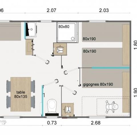 BUNGALOW 6 personnes - Lodge 87