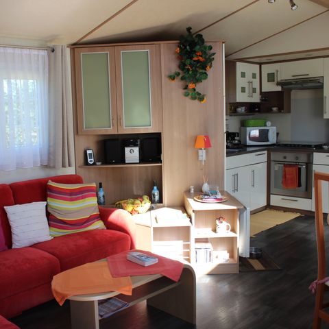 BUNGALOW 4 personnes - Mobil home Premium Villa 2 chambres - 40 m² + terrasse semi couverte + grand jardin