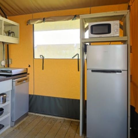 TENTE TOILE ET BOIS 7 personnes - Tente safari Belle vue