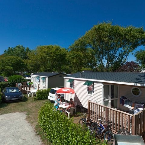 BUNGALOW 4 personnes - 2 chambres + terrasse semi couverte 7.80 x 3.70 m