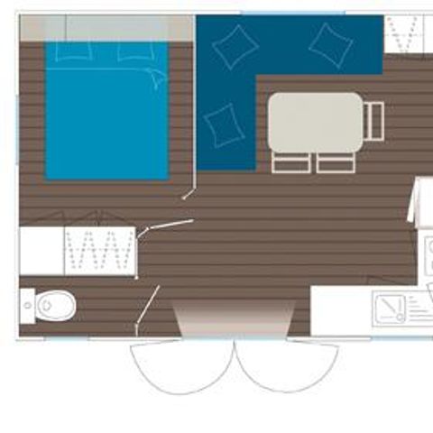 Mobilhome 6 personnes - Confort - 2 chambres