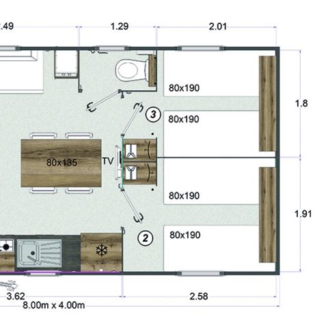 BUNGALOW 6 personnes - Grand Confort