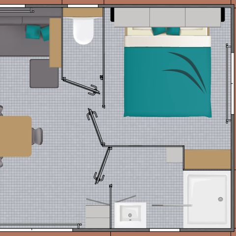 BUNGALOW 5 personnes - Presta+  (Clim+Tv)