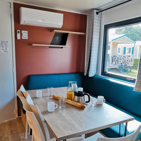 Mobilhome 12 personnes - PRESTA+ Tribu 6 chambres 2sdb 60m² TV + clim