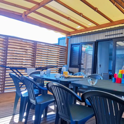 Mobilhome 12 personnes - PRESTA+ Tribu 6 chambres 2sdb 60m² TV + clim