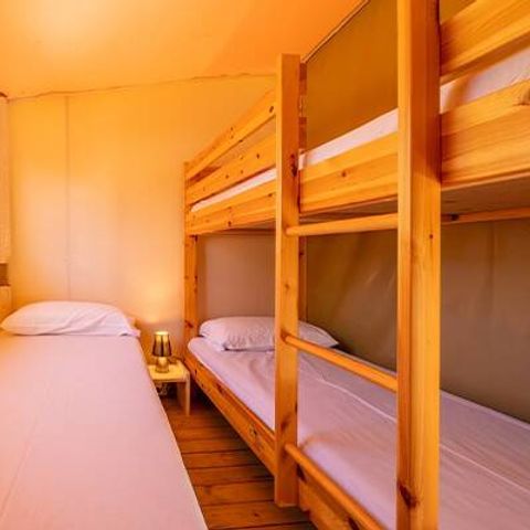 TENTE TOILE ET BOIS 5 personnes - Eco Lodge | 2 Ch. | 4/5 Pers. | Sans SDB