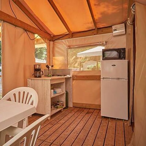 TENTE TOILE ET BOIS 5 personnes - Eco Lodge | 2 Ch. | 4/5 Pers. | Sans SDB