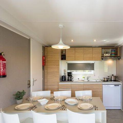 BUNGALOW 6 personnes - Mobil-home | Premium | 3 Ch. | 6 Pers. | Terrasse surélevée | TV