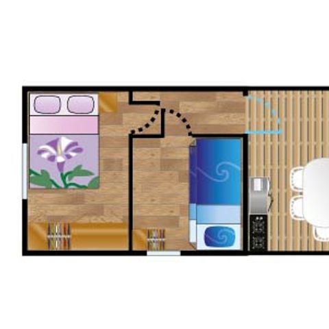 BUNGALOW 4 personnes - Mobile-home ALBISTA*** 4 personnes