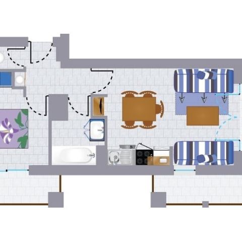 APPARTEMENT 5 personnes - Appartement ALIZE 2-5 personnes