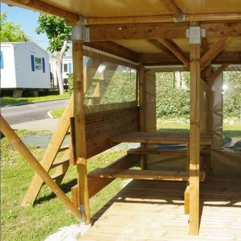 TENTE TOILE ET BOIS 2 personnes - Lodge LAINA 2 personnes