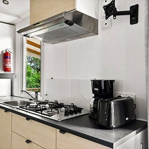 BUNGALOW 4 personnes - Mobil-home | Comfort | 2 Ch. | 4 Pers. | Terrasse surélevée