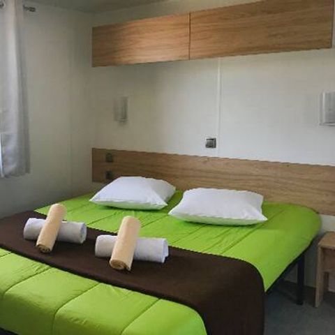 BUNGALOW 4 personnes - Mobil-home PMR | Comfort | 2 Ch. | 4 Pers. | Terrasse surélevée | Clim.