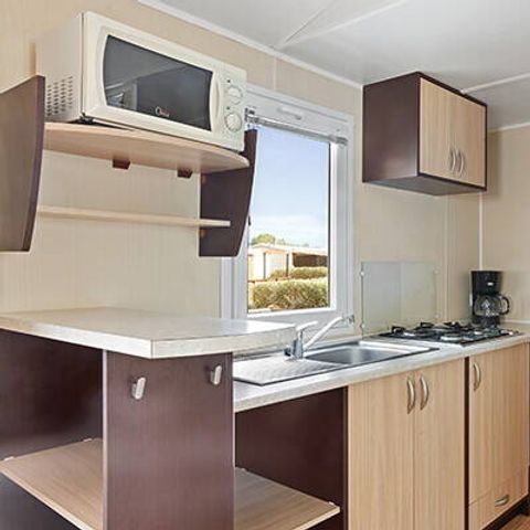 BUNGALOW 6 personnes - Mobil-home | Comfort | 2 Ch. | 4/6 Pers. | Terrasse surélevée