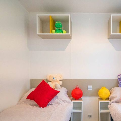 BUNGALOW 5 personnes - Mobil-home | Comfort | 2 Ch. | 5 Pers. | Terrasse surélevée | Clim.