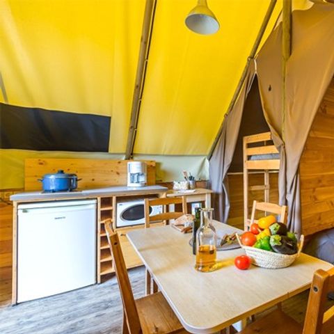 TENTE TOILE ET BOIS 4 personnes - Tente Eco Lodge | 2 Ch. | 4 Pers. | Sans SDB