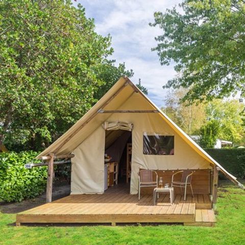 Tente en toile et en bois 4 personnes - Tente Eco Lodge | 2 Ch. | 4 Pers. | Sans SDB