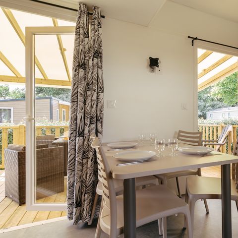 BUNGALOW 6 personnes - Premium Azure | 2 Ch. | 4/6 Pers. | Terrasse surélevée | Clim.