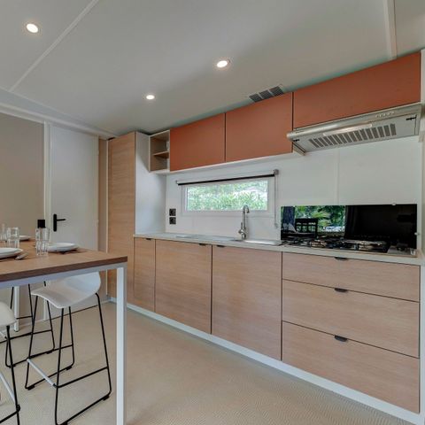 BUNGALOW 6 personnes - Comfort XL | 3 Ch. | 6 Pers. | Terrasse surélevée | Clim. | TV