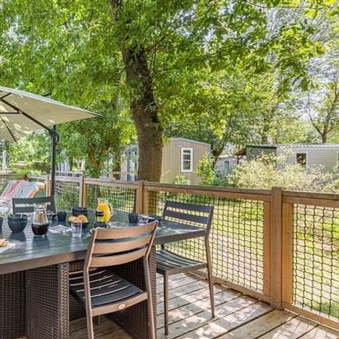 BUNGALOW 6 personnes - Comfort | 2 Ch. | 4/6 Pers. | Terrasse simple | Clim. | TV