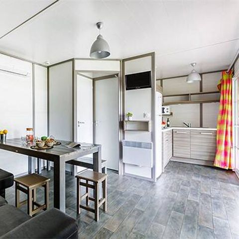 BUNGALOW 7 personnes - Chalet | Comfort XL | 3 Ch. | 5/7 Pers. | Terrasse surélevée | Clim. | TV