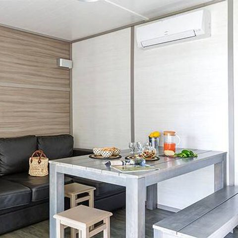 BUNGALOW 7 personnes - Chalet | Comfort XL | 3 Ch. | 5/7 Pers. | Terrasse surélevée | Clim. | TV