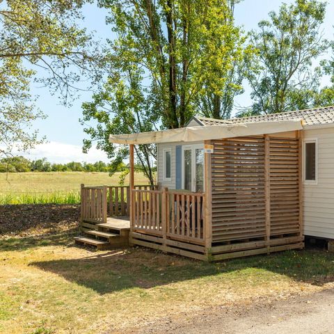 BUNGALOW 4 personnes - Mobil-home | Classic | 2 Ch. | 4 Pers. | Terrasse couverte | 1 SDB