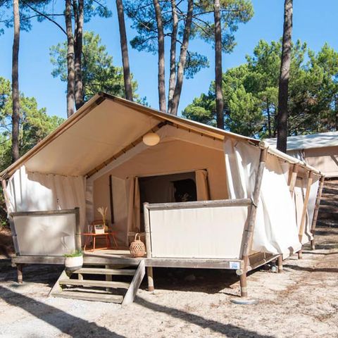 Tente en toile et en bois 4 personnes - Lodge Maasai