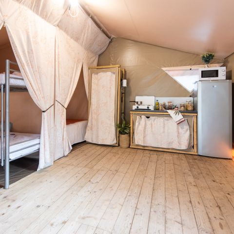 TENTE TOILE ET BOIS 5 personnes - Tente Maori.