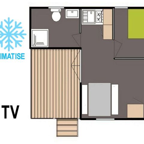 CHALET 2 personnes - Chalet Classique 1 Chambre 2 Personnes Dimanche