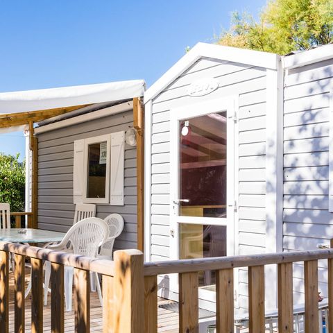 BUNGALOW 6 personnes - Mobil-home | Classic | 3 Ch. | 6 Pers. | Terrasse surélevée | Clim.