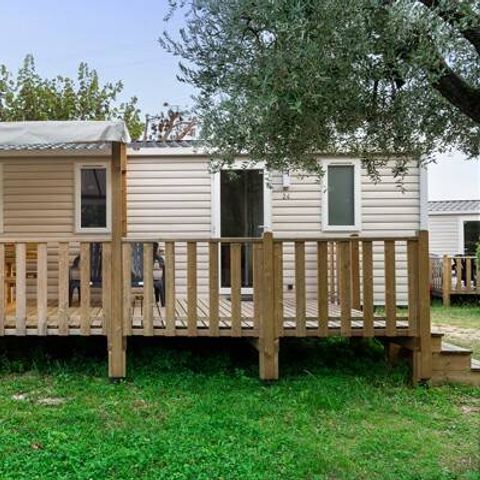 BUNGALOW 6 personnes - Mobil-home | Comfort | 3 Ch. | 6 Pers. | Terrasse surélevée