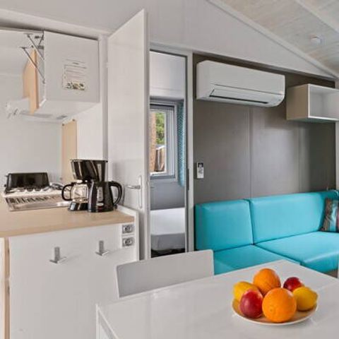 BUNGALOW 6 personnes - Mobil-home | Comfort | 3 Ch. | 6 Pers. | Terrasse simple | Clim.