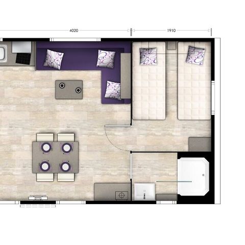 BUNGALOW 6 personnes - Passion