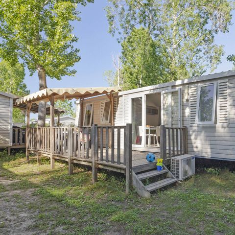 Mobilhome 6 personnes - Mobil-home | Comfort | 3 Ch. | 6 Pers. | Terrasse surélevée | Clim.