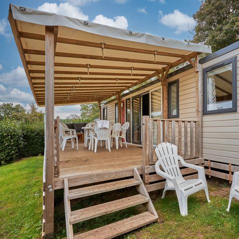 Mobilhome 4 personnes - Mobil-home | Premium Exclusive | 2 Ch. | 4 Pers. | Terrasse Lounge | Clim. | TV