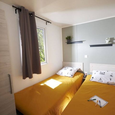 Mobilhome 4 personnes - Mobil-home | Premium | 2 Ch. | 4 Pers. | Terrasse surélevée | Clim.
