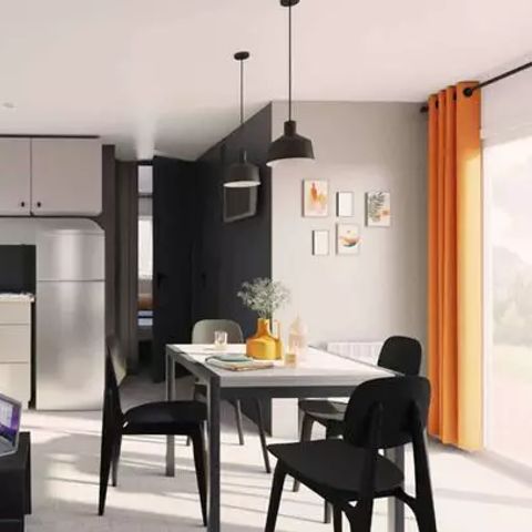Mobilhome 8 personnes - Mobil-home | Comfort | 4 Ch. | 8 Pers. | Terrasse surélevée | 2 SDB | Clim.