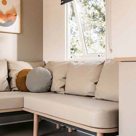 Mobilhome 8 personnes - Mobil-home | Comfort | 4 Ch. | 8 Pers. | Terrasse surélevée | 2 SDB | Clim.